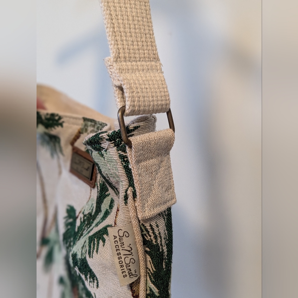 Palm Tree Print tote Bag - Picture 4 of 9